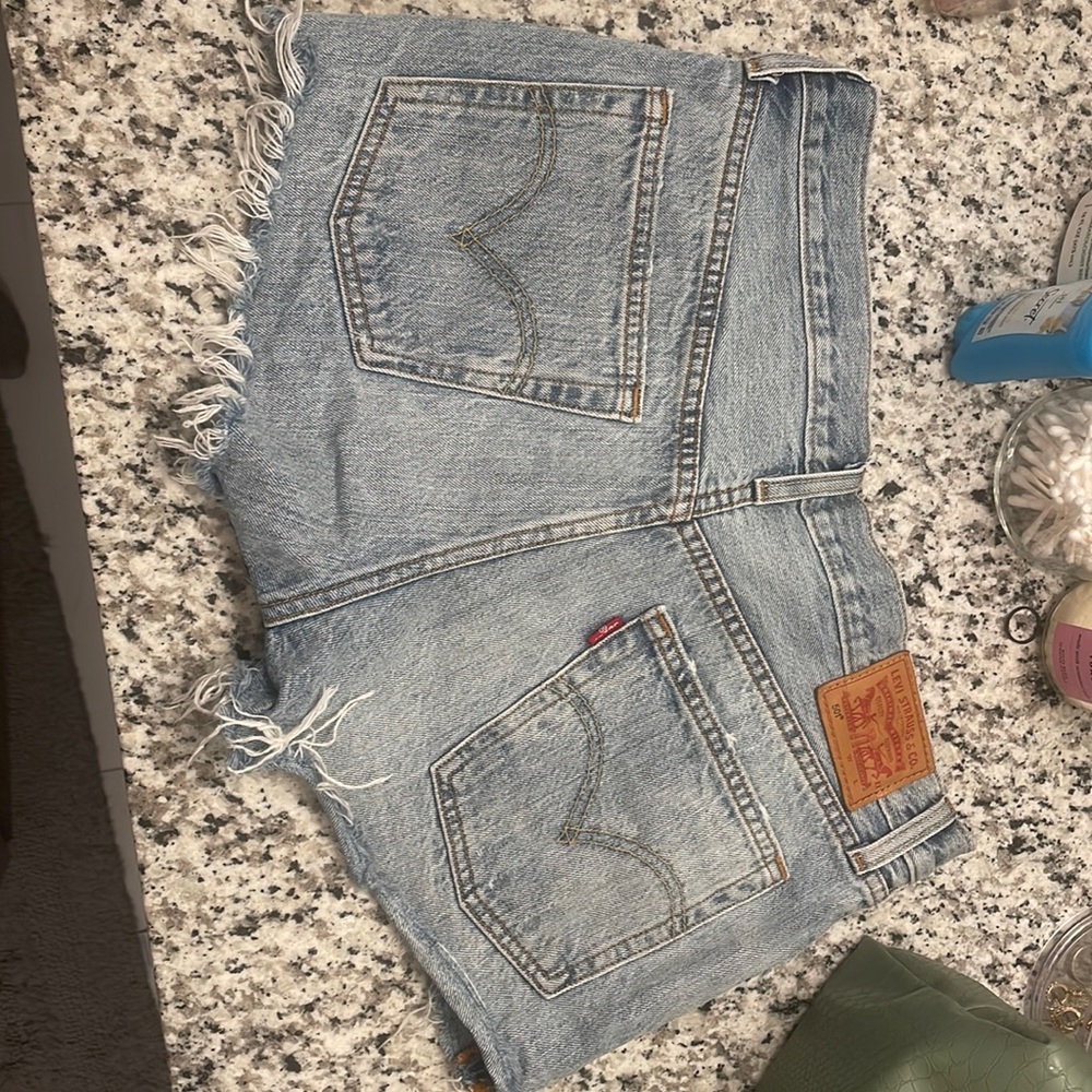 Womens Large Levi jean shorts, gently worn.